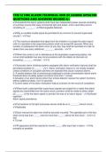 TFM 12 FIRE ALARM TECHNICAL END OF COURSE UPDATED QUESTIONS AND ANSWERS GRADED A&plus;