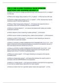TFM 12 FIRE ALARM TECHNICAL EXAM UPDATED QUESTIONS AND ANSWERS GRADED A&plus;