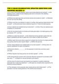 TFM 12 MAIN EXAMINATION UPDATED QUESTIONS AND ANSWERS GRADED A&plus;