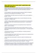ZING CERTIFICATION EXAM SCRIPT QUESTIONS AND ANSWERS GRADED A&plus;