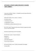 HIT EXAM 2 &lpar;STUDY GUIDE FOR EXAM 2&rpar; SOLVED 100&percnt; CORRECT&period;