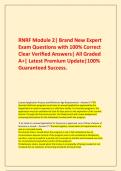  RNRF Module 2&vert; Brand New Expert Exam Questions with 100&percnt; Correct Clear Verified Answers&vert; All Graded A&plus;&vert; Latest Premium Update&vert;100&percnt; Guaranteed Success&period;