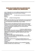 BRAZE PRACTITIONER NEW EXAM QUESTIONS AND CORRECT ANSWERS 100&percnt; VERIFIED 2026&excl;&excl;