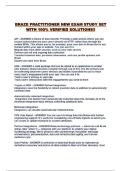 BRAZE PRACTITIONER NEW EXAM STUDY SET WITH 100&percnt; VERIFIED SOLUTIONS&excl;&excl;