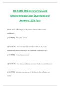 LU&colon; EDUC 606 Intro to Tests and Measurements Exam Questions and Answers 100&percnt; Pass