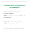 EDUC 606 LU Online Exam Questions and Answers 100&percnt; Pass