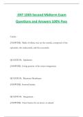 ENT 1005 Second Midterm Exam Questions and Answers 100&percnt; Pass