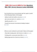 SERE 100&period;2 Level A SERE Pre Test Questions With 100&percnt; Correct Answers&vert; Latest 2025&sol;2026