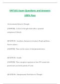 ENT101 Exam Questions and Answers 100&percnt; Pass