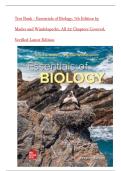 Test Bank - Essentials of Biology&comma; 7th Edition by Mader and Windelspecht&comma; All 32 Chapters Covered&comma; Verified Latest Edition