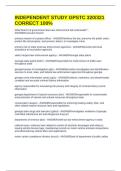 INDEPENDENT STUDY GPSTC 320&sol;321 CORRECT 100&percnt;