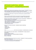 OFFICER SURVIVAL GPSTC QUESTIONS & ANSWERS&lpar;GRADED A&plus;&rpar;