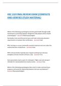 HSC 110 FINAL REVIEW EXAM &lpar;COMPLETE  AND VERIFIED STUDY MATERIAL&rpar; 