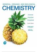 General, Organic, and Biological Chemistry 4th Edition by Laura Frost and Deal | TEST BANK -All Chapters 1-12