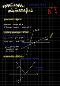 Summary -  IGCSE Additional Mathematics