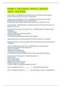 FAMILY VIOLENCE GPSTC 320&sol;321 100&percnt; VERIFIED