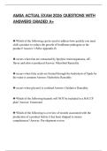 AMSA ACTUAL EXAM 2026 QUESTIONS WITH ANSWERS GRADED A&plus;