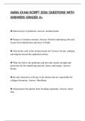 AMSA EXAM SCRIPT 2026 QUESTIONS WITH ANSWERS GRADED A&plus;