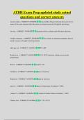 ATDH Exam Prep updated study actual  questions and correct answers