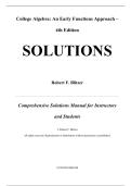 Solutions Manual  for College Algebra and Trigonometry&comma; 4th edition by J S Ratti&comma; All Chapters Covered