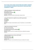 SSI ITC FINAL ACTUAL EXAM 150 QUESTIONS AND CORRECT ANSWERS WITH RATIONALES COVERING THE 2026 RECENT TESTED QUESTIONS GUARANTEE A&plus; GRADE