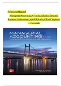 Solutions Manual For Managerial Accounting&colon; Creating Value in a Dynamic Business Environment&comma; 13th Edition by Hilton&comma; Verified Chapters 1 - 17 &comma; Complete Newest Version