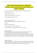 AONN CERTIFICATION MODULES COMMUNITY OUTREACH AND PREVENTION EXAM QUESTIONSAONN CERTIFICATION MODULES COMMUNITY OUTREACH AND PREVENTION EXAM QUESTIONS