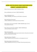 AONN CERTIFICATION EXAM QUESTIONS WITH CORRECT ANSWERS RATED A&plus;&period;pdf