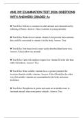ANS 319 EXAMINATION TEST 2026 QUESTIONS WITH ANSWERS GRADED A&plus;