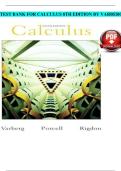 Test Bank for Calculus 8th Edition by Dale Varberg&comma; Edwin Purcell&comma; and Steve Rigdon &vert; Complete Test Bank with Solutions