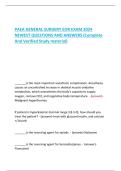 PAEA GENERAL SURGERY EOR EXAM 2024  NEWEST QUESTIONS AND ANSWERS &lpar;Complete  And Verified Study material&rpar; 