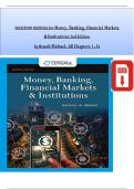 SOLUTION MANUAL For Money&comma; Banking&comma; Financial Markets and Institutions&comma; 2nd Edition by Brandl Michael&comma; Verified Chapters 1 - 24&comma; Complete