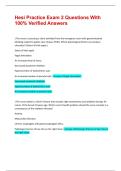 Hesi Practice Exam 2 Questions With 100&percnt; Verified Answers