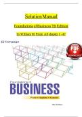 Solution Manual for Foundations of Business 7th Edition by William M&period; Pride