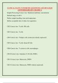 CLINICAL FLOW CYTOMETRY QUESTIONS AND DETAILED  ANSWERS&vert;ALREADY GRADED A