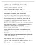 UGA US & GA HISTORY EXEMPTION EXAM