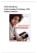 Test Bank for Understanding Psychology 15th Edition by Feldman &vert; All Chapters Covered &lpar;9781265200657&rpar;