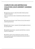 COMPLETE NSG 6020 MIDTERM EXAM COLLECTION &vert; SOUTH UNIVERSITY SAVANNAH EDITION