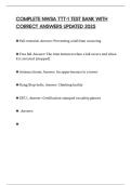 COMPLETE NWSA TTT-1 TEST BANK WITH CORRECT ANSWERS UPDATED 2025