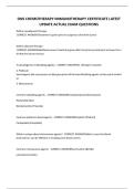 ONS CHEMOTHERAPY IMMUNOTHERAPY CERTIFICATE LATEST UPDATE ACTUAL EXAM