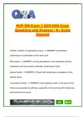 NUR 505 Exam 2 &ndash; 100&plus; Clinical Q&A &vert; Musculoskeletal&comma; Cardiac&comma; Pediatric&comma; Dermatologic Assessment &vert; 2025&sol;2026 &vert; Advanced Nursing