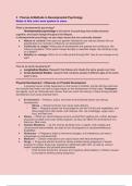Themes & Methods in Developmental Psychology