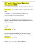 RbT- unit 4 Exam Actual Questions and Answers 2026&period;docx