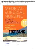Complete Test Bank For Medical-Surgical Nursing&colon; Concepts for Clinical Judgment and Collaborative Care &vert;  &lpar;11th Edition&rpar; by Donna D&period; Ignatavicius &vert; Chapters 1-69 &vert; VERIFIED A&plus; GRADE GUARANTEED&excl;&excl;&excl;&excl;NEWEST UPDATE&excl;&excl;&excl;