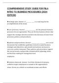 COMPREHENSIVE STUDY GUIDE FOR FBLA INTRO TO BUSINESS PROCEDURES &lpar;2024 EDITION&rpar;