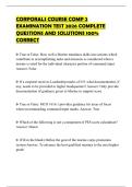 CORPORALS COURSE COMP 2 EXAMINATION TEST 2026 COMPLETE QUESTIONS AND SOLUTIONS 100&percnt; CORRECT