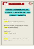NJIT PHYS 203 EXAM 4 ACTUAL 2025&sol;2026 QUESTIONS AND 100&percnt; CORRECT ANSWERS