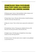 COSMETOLOGY TEXAS STATE BOARD EXAM STUDY GUIDE 2026 COMPLETE QUESTIONS AND VERIFIED ANSWERS