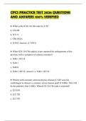 CPCS PRACTICE TEST 2026 QUESTIONS AND ANSWERS 100&percnt; VERIFIED