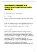CPCS CERTIFICATION EXAM 2026 COMPLETE QUESTIONS AND SOLUTIONS GRADED A&plus;